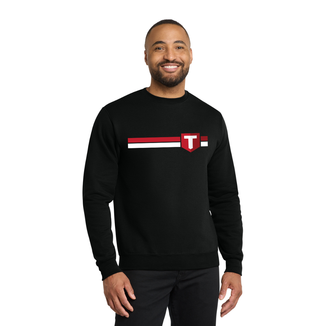 Core Fleece Crewneck Sweatshirt - Titan Stripe
