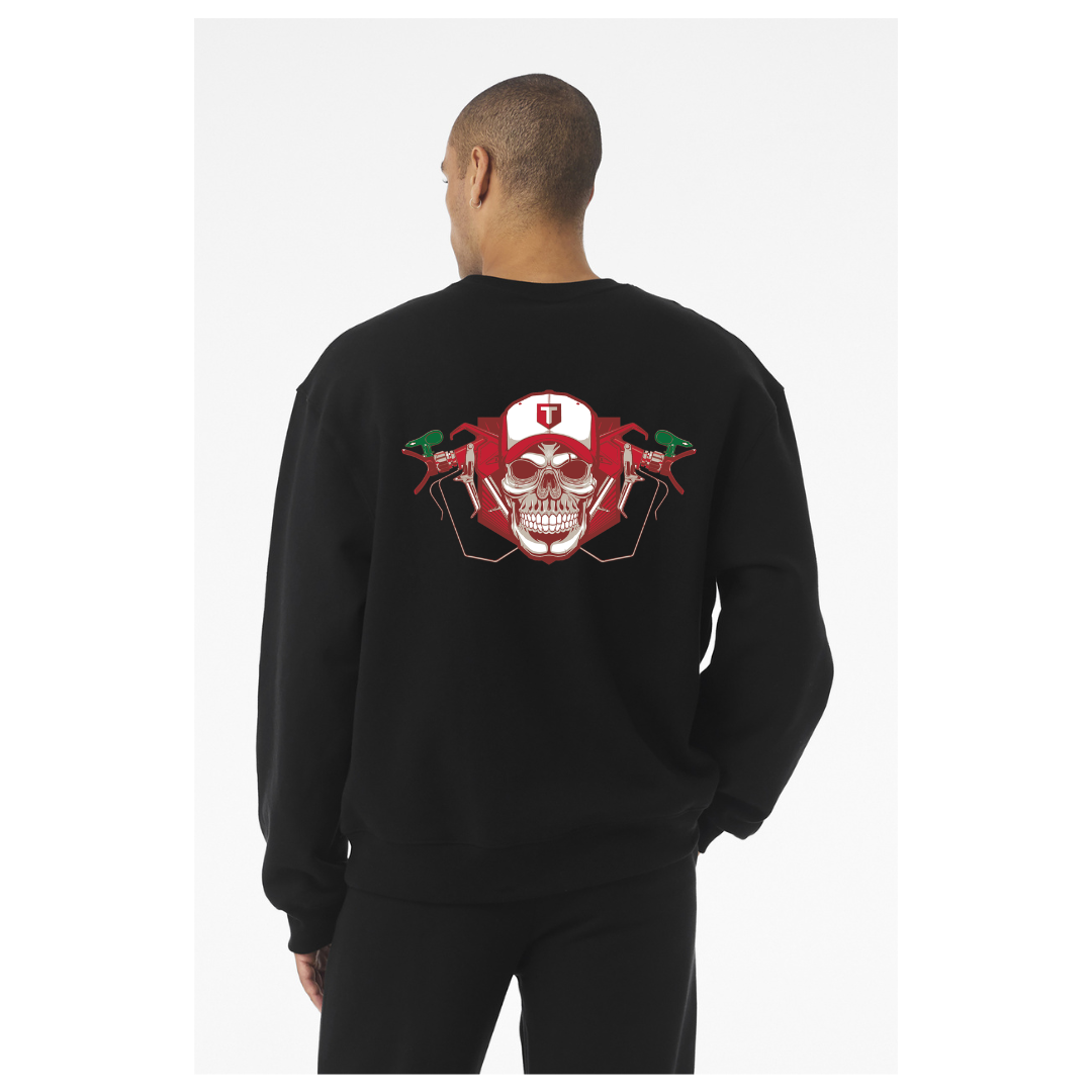 BELLA+CANVAS® Unisex 10-Ounce Heavyweight Crewneck Sweatshirt - Titan Skull