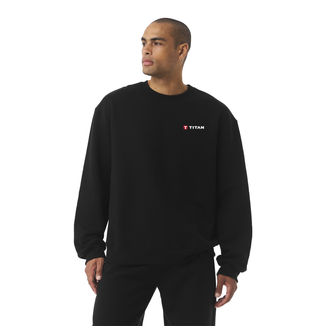 BELLA+CANVAS® Unisex 10-Ounce Heavyweight Crewneck Sweatshirt - Titan Skull